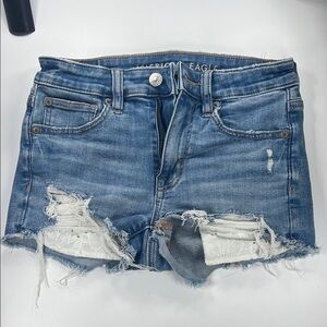 American Eagle Outfitters High Waisted Denim Short Shorts